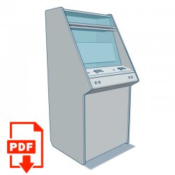 Arcade modelo TEMPEST - PLANOS y MANUAL DE ARMADO (archivos digitales para descarga)