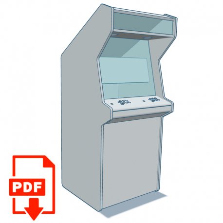 Arcade modelo CENTIPEDE - PLANOS y MANUAL DE ARMADO (archivos digitales para descarga)