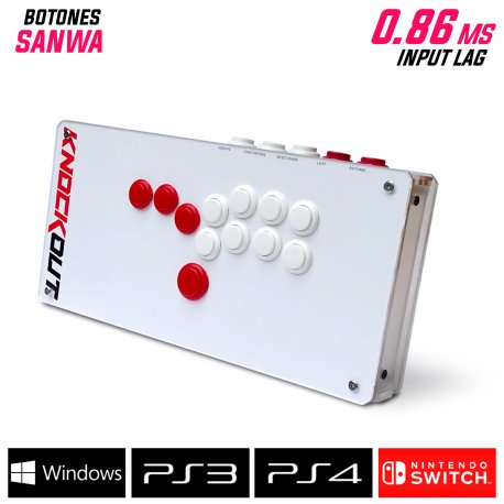 KNOCK OUT All Buttons con botones SANWA - 0.86ms input lag